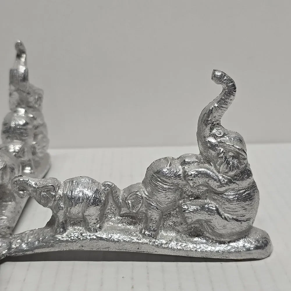 ARTHUR COURT Aluminum Casted Elephant Salad‎ Bowl Holder Vintage 1987